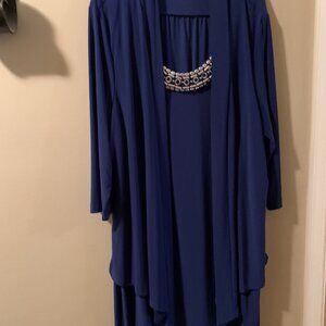 Royal Blue dress with attached jacket